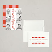 "The Merriest Bunch" - Holiday Cards in Stocking by Alicia Schultz - Assembled