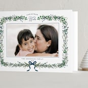 "Festive Vine" - Holiday Cards in Twilight by Susan Moyal - Folded Card