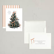"Bells and Bows" - Holiday Cards in Snow by Baumbirdy - Assembled