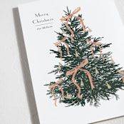 "Bells and Bows" - Holiday Cards in Snow by Baumbirdy - Detail