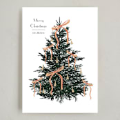 "Bells and Bows" - Holiday Cards in Snow by Baumbirdy - Full Design