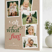 "Oh What Fun!" - Holiday Cards in Krafty by Erin German - Folded Card