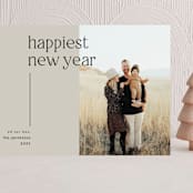 "modern vertical" - Holiday Cards in Sand by JoAnn Jinks - Front