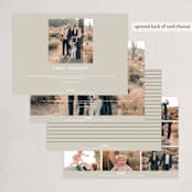 "modern vertical" - Holiday Cards in Sand by JoAnn Jinks - Back of Card Options