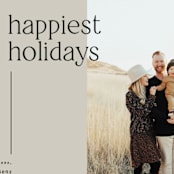 "modern vertical" - Holiday Cards in Sand by JoAnn Jinks - Detail