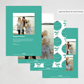 "Retro Ornament" - Holiday Cards in Pine by Gwen Bedat - Back of Card Options