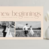 "New Beginnings" - Holiday Cards in Granite by Owl and Toad - Front