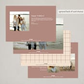 "New Beginnings" - Holiday Cards in Granite by Owl and Toad - Back of Card Options