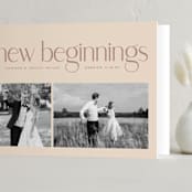 "New Beginnings" - Holiday Cards in Granite by Owl and Toad - Folded Card