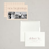 "New Beginnings" - Holiday Cards in Granite by Owl and Toad - Assembled