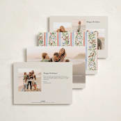 "Highlands" - Holiday Cards in Cornflower by Sarah Knight - Back of Card Options