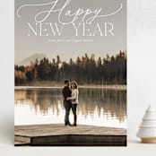 "Soft Mix" - Holiday Cards in Snow by Everett Paper Goods - Front