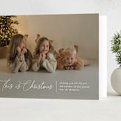 "This is Christmas" - Holiday Cards in Frost by Heather Schertzer - Folded Card