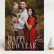"season's serif" - Holiday Cards in Marshmallow by Becky Nimoy - Front