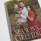 "season's serif" - Holiday Cards in Marshmallow by Becky Nimoy - Detail
