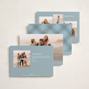 "Scripted Merry Christmas" - Holiday Cards in Snow by Kelly Schmidt - Back of Card Options