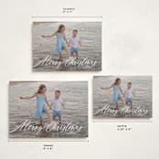"Scripted Merry Christmas" - Holiday Cards in Snow by Kelly Schmidt - Formats Available