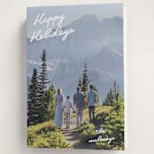 "Squiggles" - Holiday Cards in Snow by Tennie and Co. - Folded Card