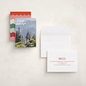 "Squiggles" - Holiday Cards in Snow by Tennie and Co. - Assembled