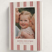 "painted lines" - Holiday Cards in Berry by Christy Hy Lee - Folded Card