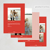 "Joyfully Striped" - Holiday Cards in Peppermint by Kristie Kern - Back of Card Options
