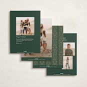 "Ornate Scroll" - Holiday Cards in Original by leslie hamer - Back of Card Options