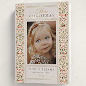"Ornate Scroll" - Holiday Cards in Original by leslie hamer - Folded Card