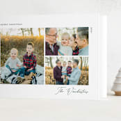 "Minimal Chic" - Holiday Cards in Forest by Genna Blackburn - Folded Card