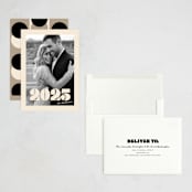 "Retro Year" - Holiday Cards in Almond by Morgan Kendall - Assembled
