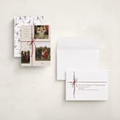 "Holiday gifts" - Holiday Cards in Burgundy by Susan Zinader - Assembled