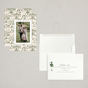 "Nutcracker Toile" - Holiday Cards in Fir by Teju Reval - Assembled