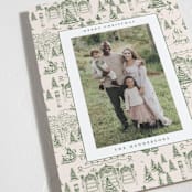 "Nutcracker Toile" - Holiday Cards in Fir by Teju Reval - Detail
