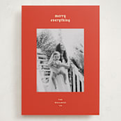 "hued mat" - Holiday Cards in Persimmon by Carrie Moradi - Front