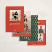 "hued mat" - Holiday Cards in Persimmon by Carrie Moradi - Back of Card Options