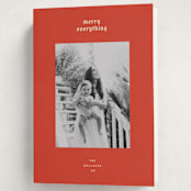 "hued mat" - Holiday Cards in Persimmon by Carrie Moradi - Folded Card