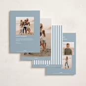 "Heath" - Holiday Cards in Sky by Annie Shapiro - Back of Card Options