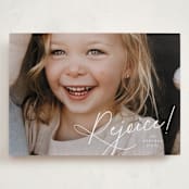 "Joyful Expression" - Holiday Cards in Snow by Leia Matt - Front