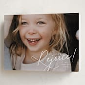 "Joyful Expression" - Holiday Cards in Snow by Leia Matt - Folded Card