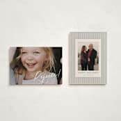 "Joyful Expression" - Holiday Cards in Snow by Leia Matt - Photo Orientation Options