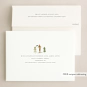 "Skate!" - Holiday Cards in Forest by Morgan Ramberg - FREE Recipient Addressing