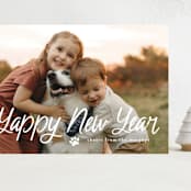 "Unleashed" - Holiday Cards in Snow by Annie Holmquist - Front