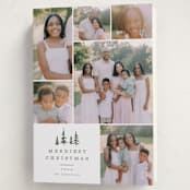 "Among the Pines" - Holiday Cards in Porcelain by Everett Paper Goods - Folded Card