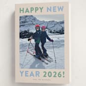 "Happy Colors" - Holiday Cards in Spearmint by Carolyn MacLaren - Folded Card