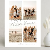"Postcard Greetings" - Holiday Cards in Ink by Blustery August - Front