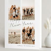 "Postcard Greetings" - Holiday Cards in Ink by Blustery August - Folded Card