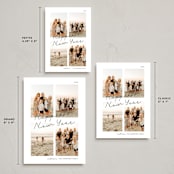"Postcard Greetings" - Holiday Cards in Ink by Blustery August - Formats Available