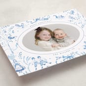"12 Days of Christmas Toile" - Holiday Cards in Ice by Teju Reval - Detail