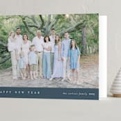 "minimalist" - Holiday Cards in Denim by Nicole Walsh - Folded Card