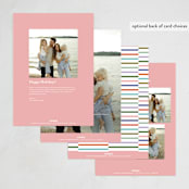 "Modern Year" - Holiday Cards in Candy by Kelly Watkins - Back of Card Options