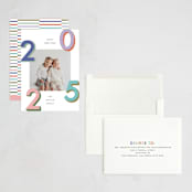 "Modern Year" - Holiday Cards in Candy by Kelly Watkins - Assembled